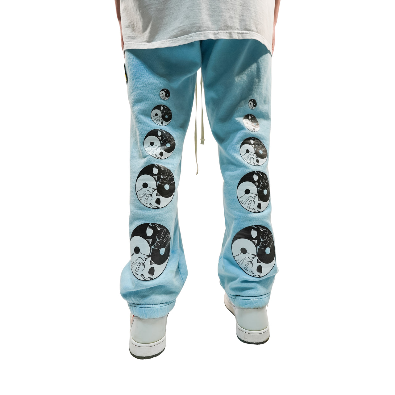*One Of One* Patchwork Sweatpants Vintage Baby Blue